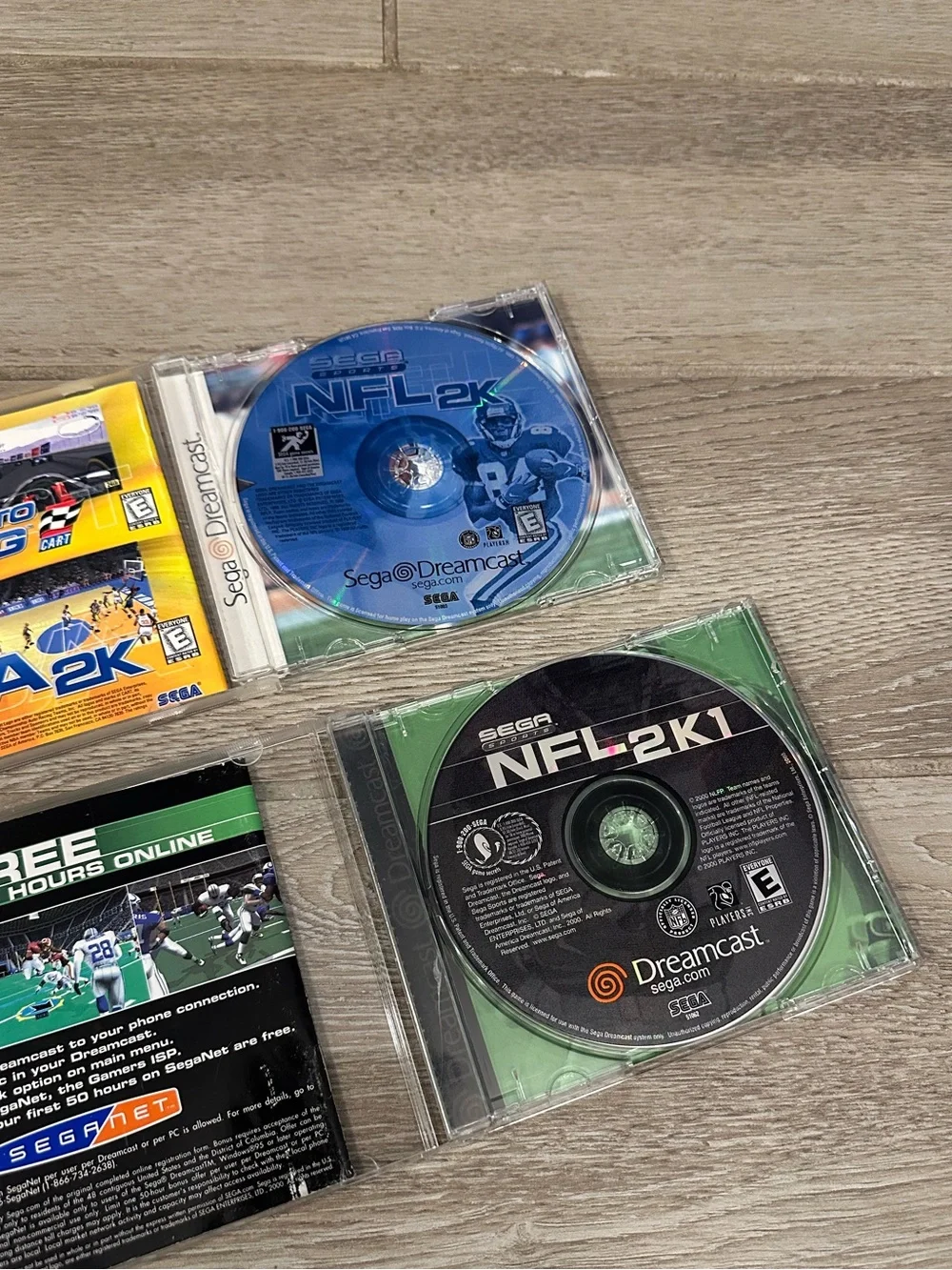 VTG Dreamcast NFL 2K & 2K1 Video Games